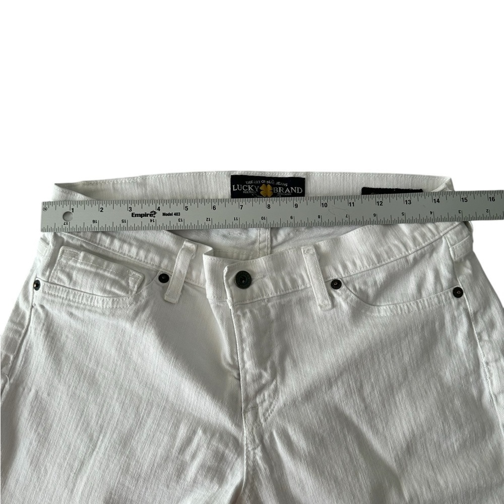Lucky Brand midrise Charlie Capri white jeans size 10/30 - Picture 4 of 16